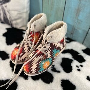 Aztec print shoes
